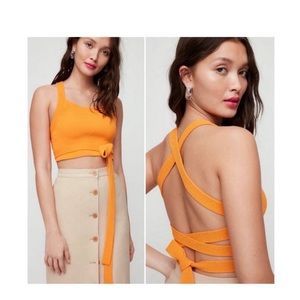 Aritzia Wilfred Cayenne Knit Top